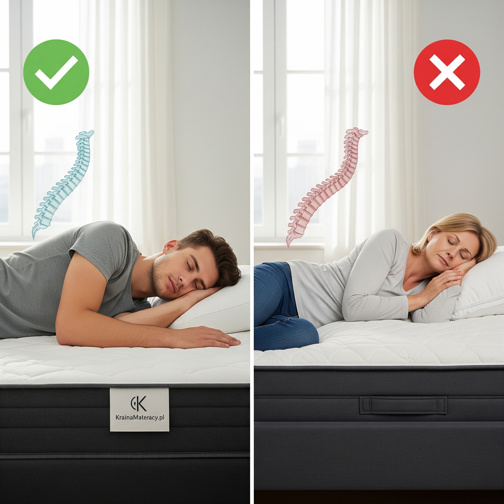 Czy twardy materac jest zdrowy dla kręgosłupa?